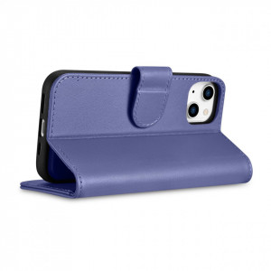 Калъф тип книга iCARER Wallet 2в1 против кражба - iPhone 14 Cover светлолилав - Img 7