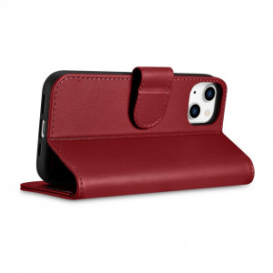 Калъф тип книга iCARER Wallet 2в1 против кражба - iPhone 14 Plus Cover червен - Img 7