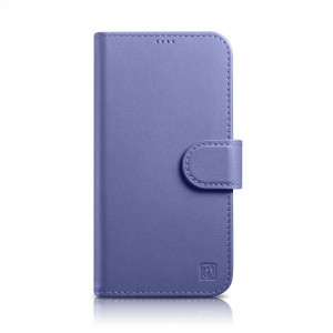 Калъф тип книга iCARER Wallet 2в1 против кражба - iPhone 14 Pro Cover светлолилав - Img 1