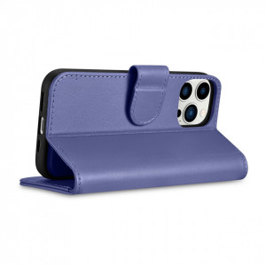 Калъф тип книга iCARER Wallet 2в1 против кражба - iPhone 14 Pro Cover светлолилав - Img 7