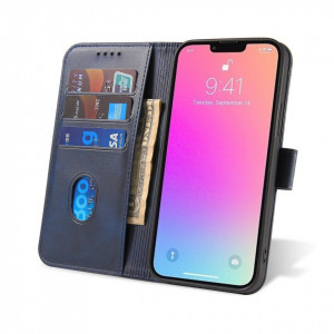 Калъф тип книга Magnet Elegant - iPhone 14 син - Img 7