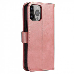 Калъф тип книга Magnet Elegant - iPhone 14 Pro Max розов - Img 4