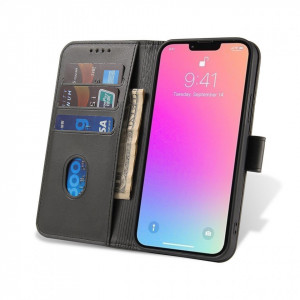 Калъф тип книга Magnet Elegant - iPhone 14 Pro Max черен - Img 7