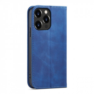 Калъф тип книга Magnet Fancy - iPhone 14 Pro син - Img 3