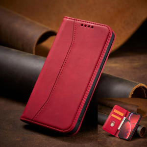 Калъф тип книга Magnet Fancy - iPhone 14 Pro червен - Img 10