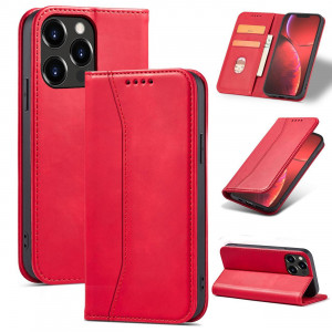 Калъф тип книга Magnet Fancy - iPhone 14 Pro Max червен - Img 12