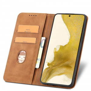 Калъф тип книга Magnet Fancy - Samsung Galaxy S23+ кафяв - Img 6