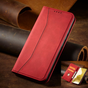 Калъф тип книга Magnet Fancy - Samsung Galaxy S23 Ultra червен - Img 11