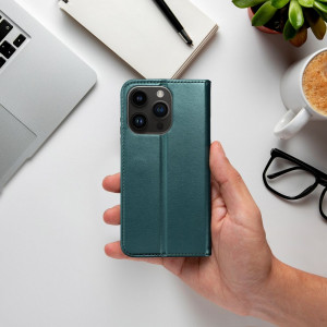 Калъф тип книга Smart Magneto - iPhone 15 Plus тъмнозелен - Img 8