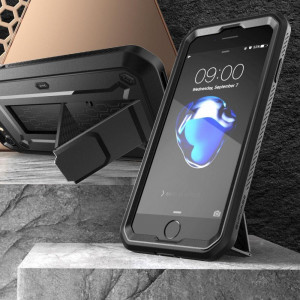 Калъф 360° със стойка и клипс SUPCASE Unicorn Beetle Pro - iPhone 7 / 8 / SE (2nd gen) / SE (3rd gen) черен - Img 3