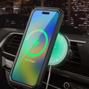 Калъф 360° със стойка и клипс SUPCASE Unicorn Beetle Pro Magsafe - iPhone 15 Pro черен - Img 9