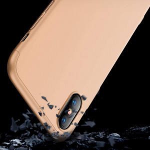 Калъф 360° GKK Full Body Cover (без стъклен протектор) - Samsung Galaxy J7 (2017) златист - Img 2