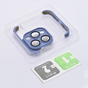 Комплект бъмпери и защита за камерата Mini Bumpers - iPhone 15 Pro Max син - Img 6