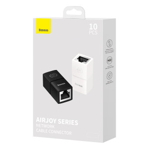 Комплект от 10 бр. съединител за мрежов кабел RJ45 BASEUS AirJoy Series черен - Img 8