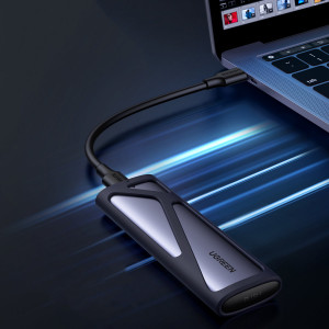 Кутия UGREEN M.2 SSD bay USB Type A 3.2 Gen.2 drive (SuperSpeed USB 10 Gbps) (CM400 90264) сива - Img 3