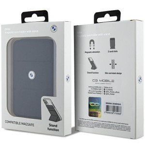 Магнитен джоб за карти със стойка BMW Signature Collection BMWCSMRSK MagSafe черен - Img 5