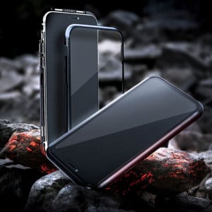 Магнитен калъф 360° с протектор - iPhone 12 Pro Max черен - Img 9