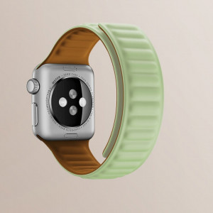Магнитна каишка Magnetic - Apple Watch 44mm SE / 44mm Series 6 / 44mm Series 5 / 44mm Series 4 / 42mm Series 3 / 42mm Series 2 кафяв - Img 8