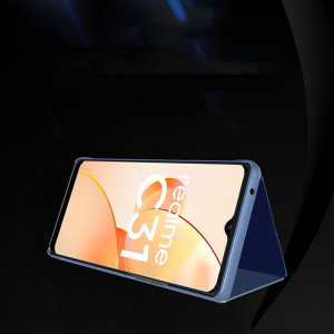 Огледален калъф тип книга Clear View - Realme C31 черен - Img 3
