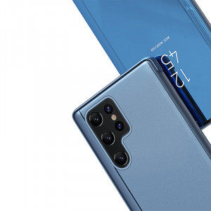 Огледален калъф тип книга Clear View - Samsung Galaxy S23 Ultra розов - Img 6