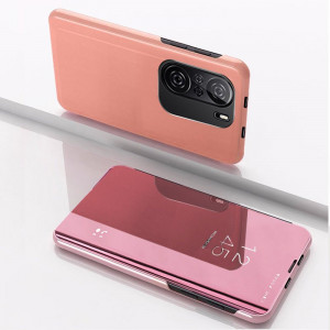 Огледален калъф тип книга Clear View - Xiaomi Mi 11i / Mi 11X / Poco F3 / Redmi K40 / K40 Pro / K40 Pro Plus розов - Img 2