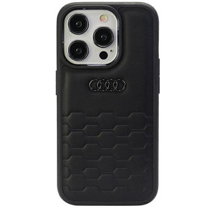Оригинален гръб от еко кожа Audi GT Synthetic Leather - iPhone 15 Pro черен - Img 1