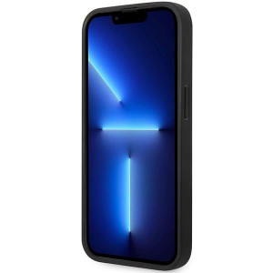 Оригинален гръб от еко кожа BMW Leather Diamond BMHCP14X22RFGR - iPhone 14 Pro Max бургундско червен - Img 5