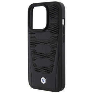Оригинален гръб от еко кожа BMW Leather Seats - iPhone 15 Pro Max черен - Img 6