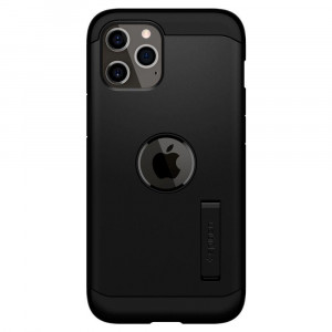 Оригинален гръб със стойка SPIGEN Tough Armor - iPhone 12 / 12 Pro черен - Img 12