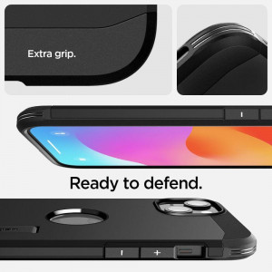 Оригинален гръб със стойка SPIGEN Tough Armor MagSafe - iPhone 15 черен - Img 11
