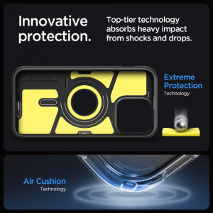 Оригинален гръб със стойка SPIGEN Tough Armor MagSafe - iPhone 15 Pro черен - Img 13
