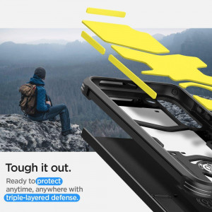 Оригинален гръб със стойка SPIGEN Tough Armor - Samsung Galaxy S23 черен - Img 13
