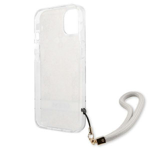 Оригинален гръб с връзка GUESS Flower GUHCP13SHFLSD - iPhone 13 mini златист - Img 7