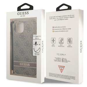 Оригинален гръб с гривна GUESS 4G Print Strap GUOHCP14SH4STW - iPhone 14 кафяв - Img 8