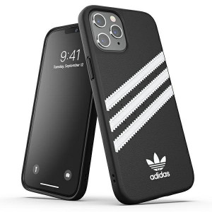 Оригинален гръб ADIDAS OR Molded PU - iPhone 12 Pro Max черен / бял - Img 1
