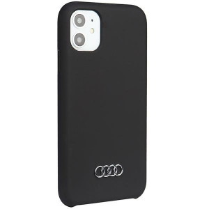 Оригинален гръб AUDI Silicone AU-LSRIP12P-Q3 / D1-BK - iPhone 12 / 12 Pro черен - Img 2