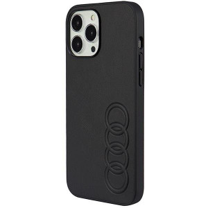 Оригинален гръб AUDI Synthetic Leather AU-TPUPPCIP13PM-TT / D1-BK - iPhone 13 Pro Max черен - Img 3