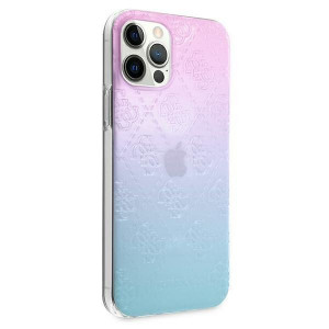 Оригинален гръб GUESS 4G 3D Pattern GUHCP12L3D4GGBP - iPhone 12 Pro Max син / розов - Img 4