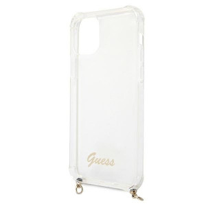 Оригинален гръб GUESS 4G Gold Chain GUHCP12MKC4GSGO - iPhone 12 / 12 Pro прозрачен - Img 6
