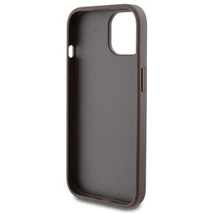 Оригинален гръб GUESS 4G Metal Gold Logo - iPhone 15 кафяв - Img 7