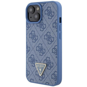 Оригинален гръб GUESS 4G Metal Logo с презрамка GUHCP15SP4TDSCPB - iPhone 15 син - Img 3