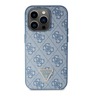 Оригинален гръб GUESS 4G Metal Logo с презрамка GUHCP15XP4TDSCPB - iPhone 15 Pro Max син - Img 3