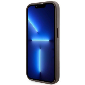 Оригинален гръб GUESS 4G Printed Stripe MagSafe GUHMP14XP4RPSW - iPhone 14 Pro Max кафяв - Img 5