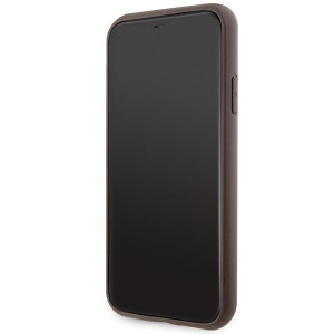 Оригинален гръб GUESS 4G Stripe GUHCN61P4SNW - iPhone 11 кафяв - Img 5