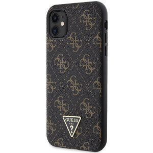 Оригинален гръб GUESS 4G Triangle Metal Logo - iPhone 11 черен - Img 2