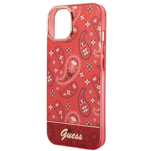 Оригинален гръб GUESS Bandana Paisley GUHCP14MHGBNHR - iPhone 14 Plus червен - Img 6