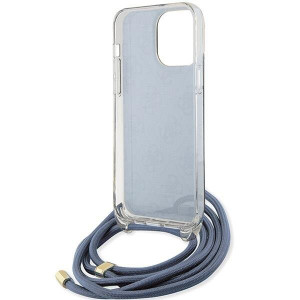 Оригинален гръб GUESS Crossbody Cord 4G Print - iPhone 15 Pro Max син - Img 6