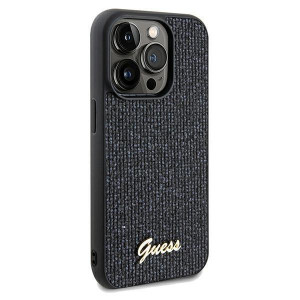 Оригинален гръб GUESS Disco Metal Script - iPhone 13 Pro черен - Img 4