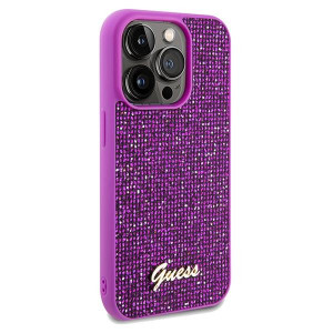 Оригинален гръб GUESS Disco Metal Script - iPhone 14 Pro Max фуксия - Img 4
