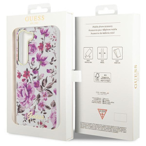 Оригинален гръб GUESS Flower GUHCS23MHCFWST - Samsung Galaxy S23+ бял - Img 8